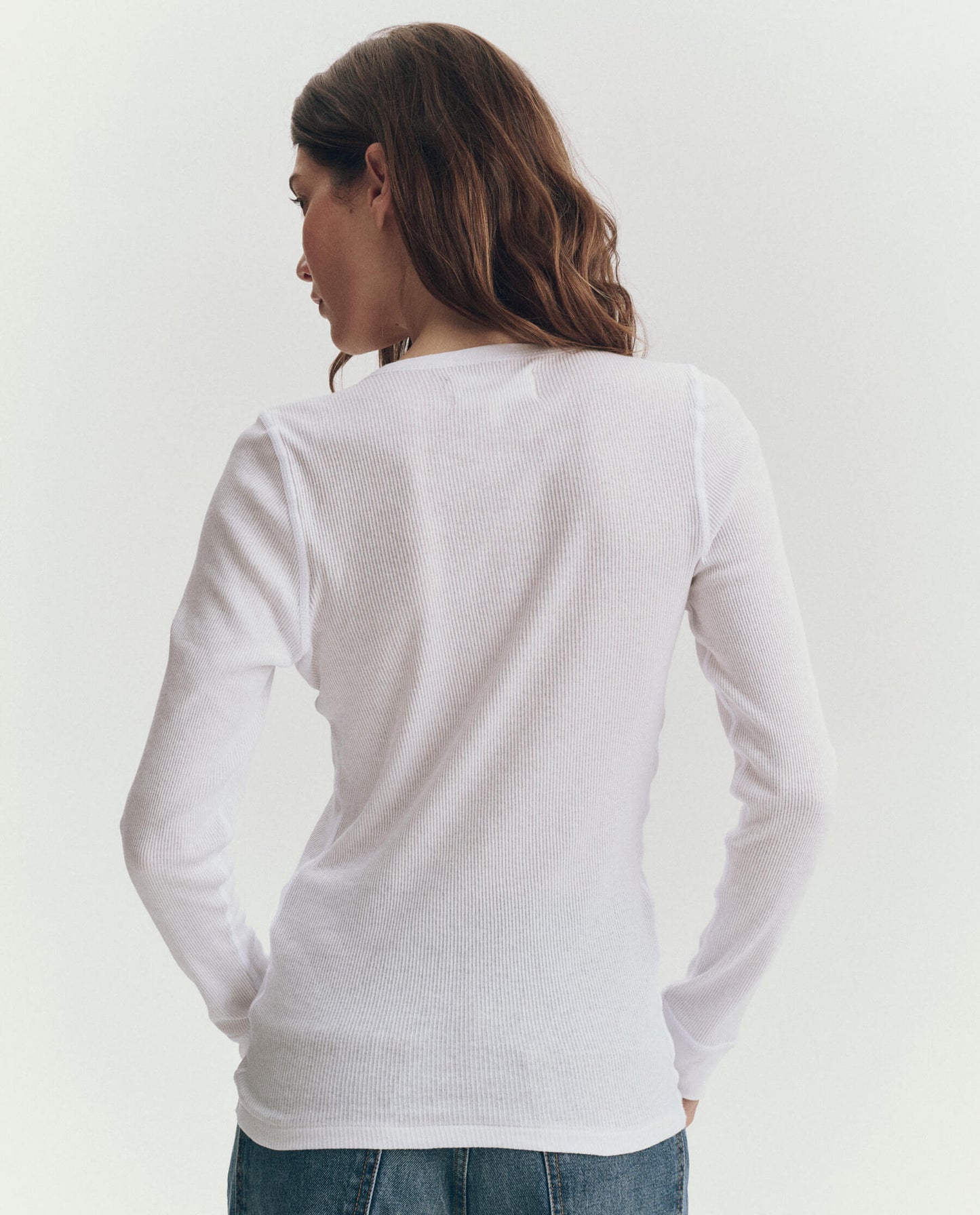 The Baby Rib Henley. -- True White