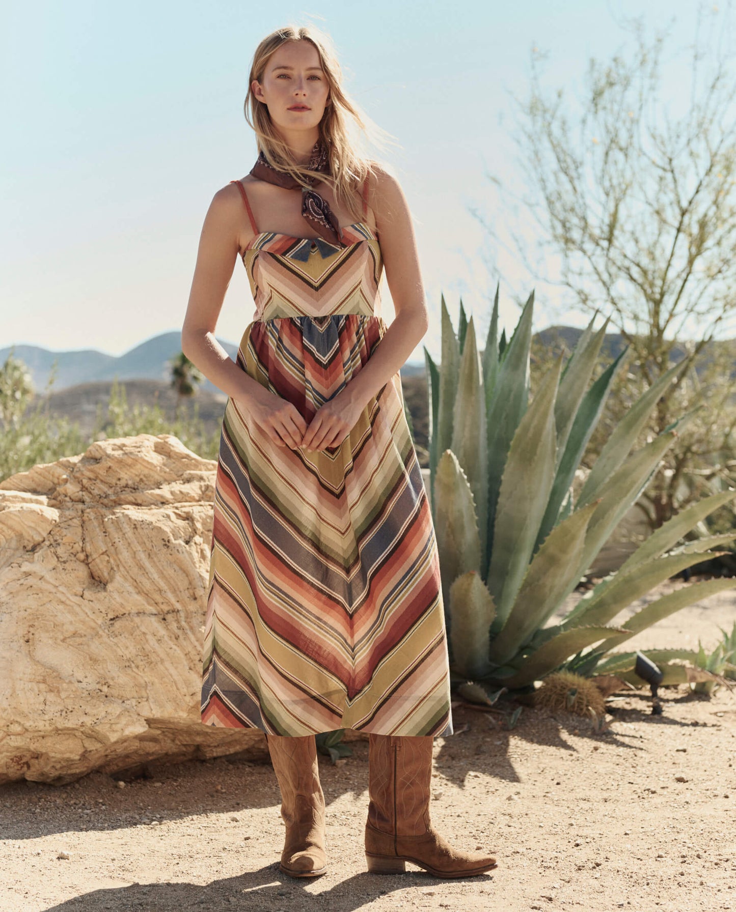 The Verse Dress. -- Davenport Stripe