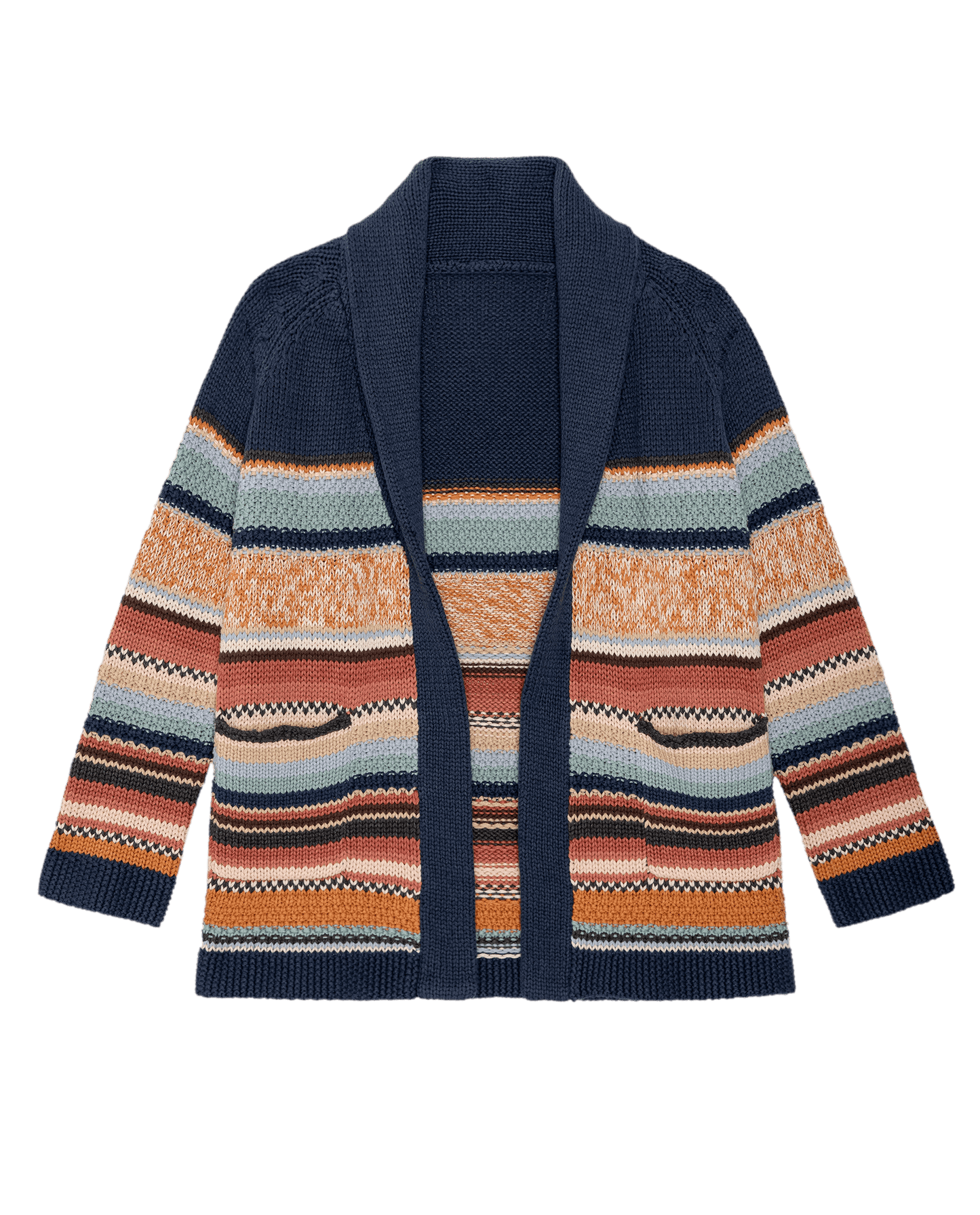 The Mountain Lodge Cardigan. -- Taos Stripe